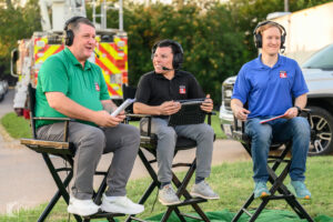 KFDX News Channel 3 live coverage at the Hotter’N Hell Hundred 2025 start line in Wichita Falls.