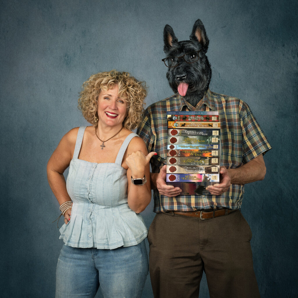 Creative composite branding image for author in Georgia